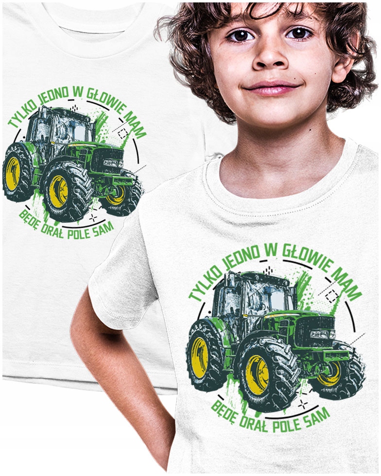 

Gruba Koszulka John Deere Rolnika 128