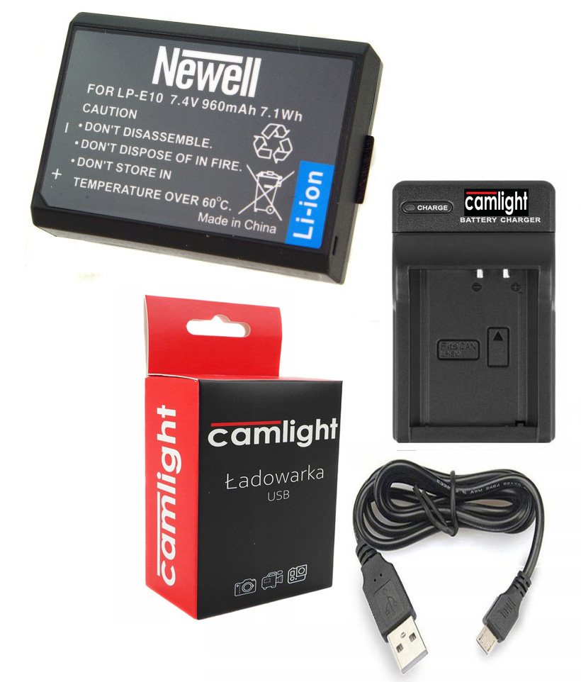 ŁADOWARKA USB + AKUMULATOR DO CANON EOS 4000D