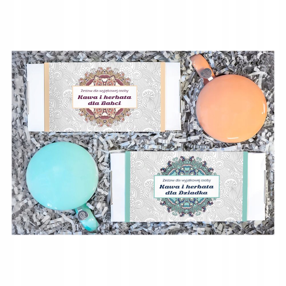 Levně Dárek Dárek Pro Babičku Dědečka Box Sada Kávových Čajů Premium MIX