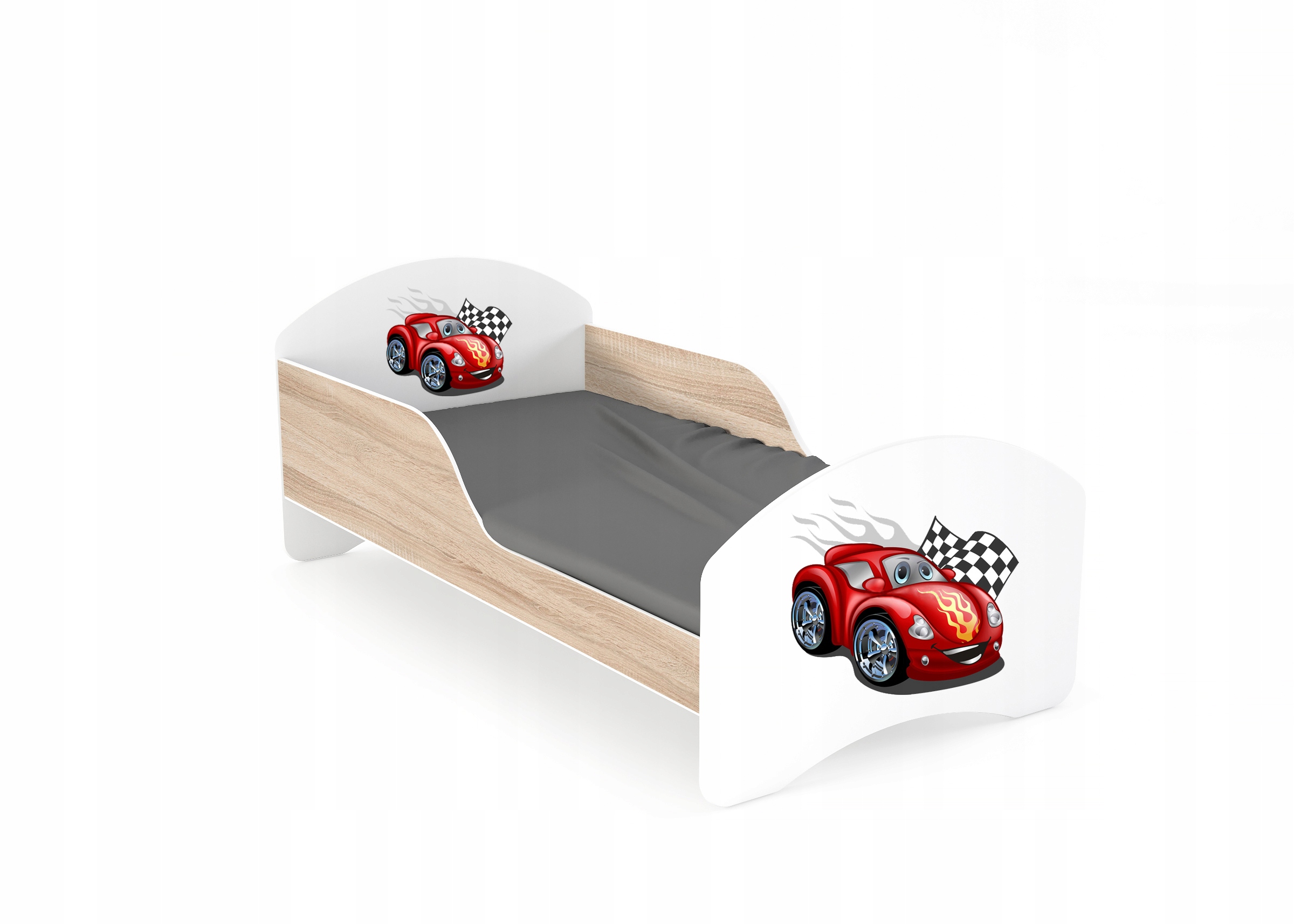 Łóżko dziecięce LEO2 160x80 biało-sonoma Długość mebla 165 cm