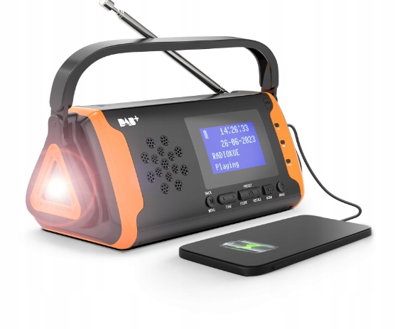 Fm rádio Stavební na baterie Přenosné solární zařízení