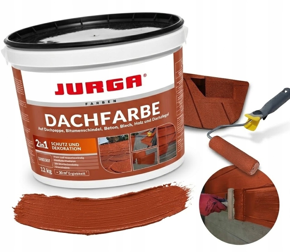 Papa w płynie czerwona 12 kg elastyczna farba hydroizolacyjna i dekoracyjna