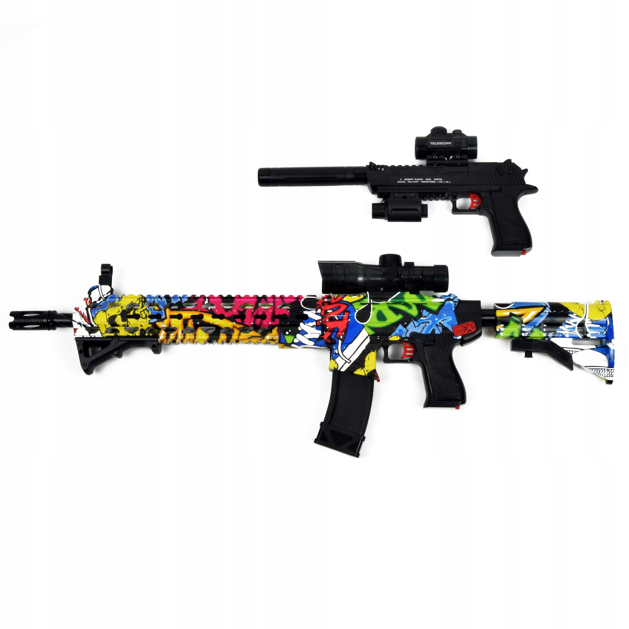 WIELKI KARABIN AUTOMATYCZNY NA KULKI ŻELOWE WODNE ORBEEZ PISTOLET ZESTAW EAN (GTIN) 5905155051332