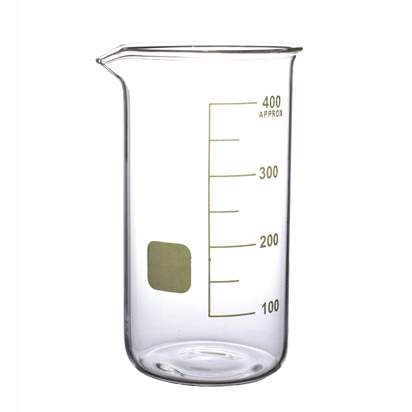 

Zlewka Wysoka 400 ml Szklana Boro 3.3 Podziałka