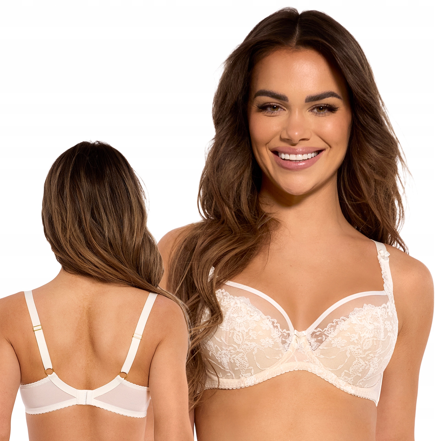 Gaia 1282 Nellie ecru-béžová 85D Polovyztužená podprsenka