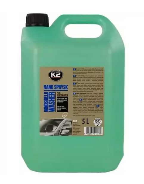 

Płyn do spryskiwaczy K2 Nano Sprysk K525 letni 5 l