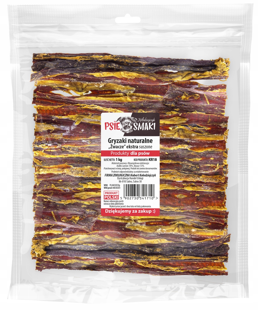 Levně Kołodziejczyk "dršťky" Extra 1KG Chutná Odměna Pro Psa