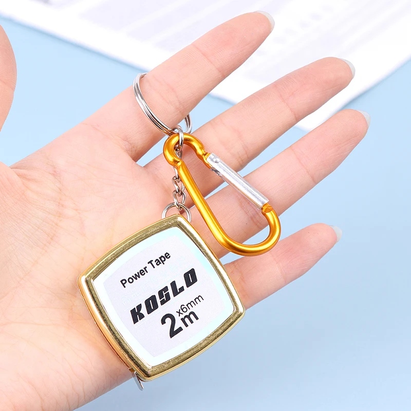 Roulette Measuring Keychain, Measuring Tape Keychain