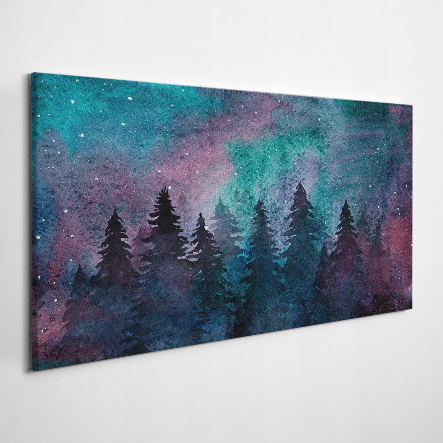 

Fotoobraz na ścianę Akwarele Las Gwiazdy 100x50 cm