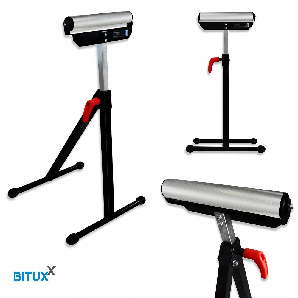 Válcový stojan na kobylku, stavební truhlářská podpěra s válečkem