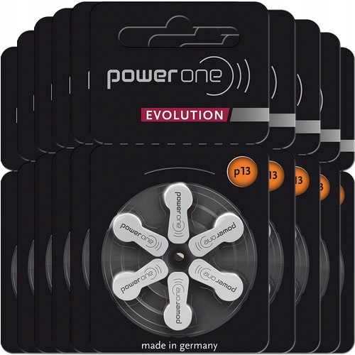 

60x Power One Evolution 13 baterie słuchowe Nowosć