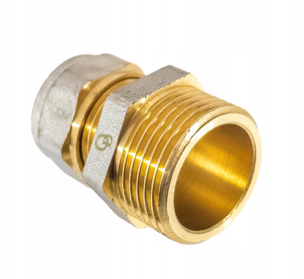 ZŁĄCZKA NYPLOWA MĘSKA PEX ALUPEX SKRĘCANA 16x3/4" GZ MOCNY MOSIĄDZ DIAMOND Stan opakowania oryginalne