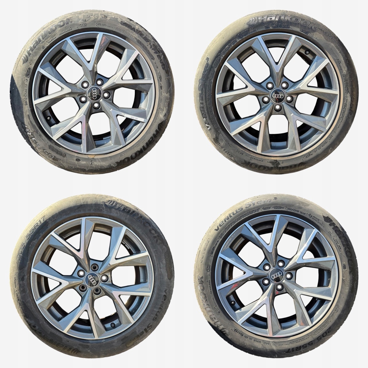 discs wheels tyres AUDI A1 HANKOOK 205/55/17" 4MM summer