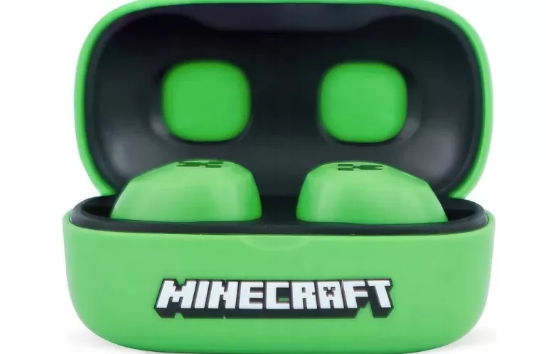 OTL Technologies Minecraft Creeper 3D Character Collectible TWS Earphones Dokanałowe Bluetooth 5.3 Zielony