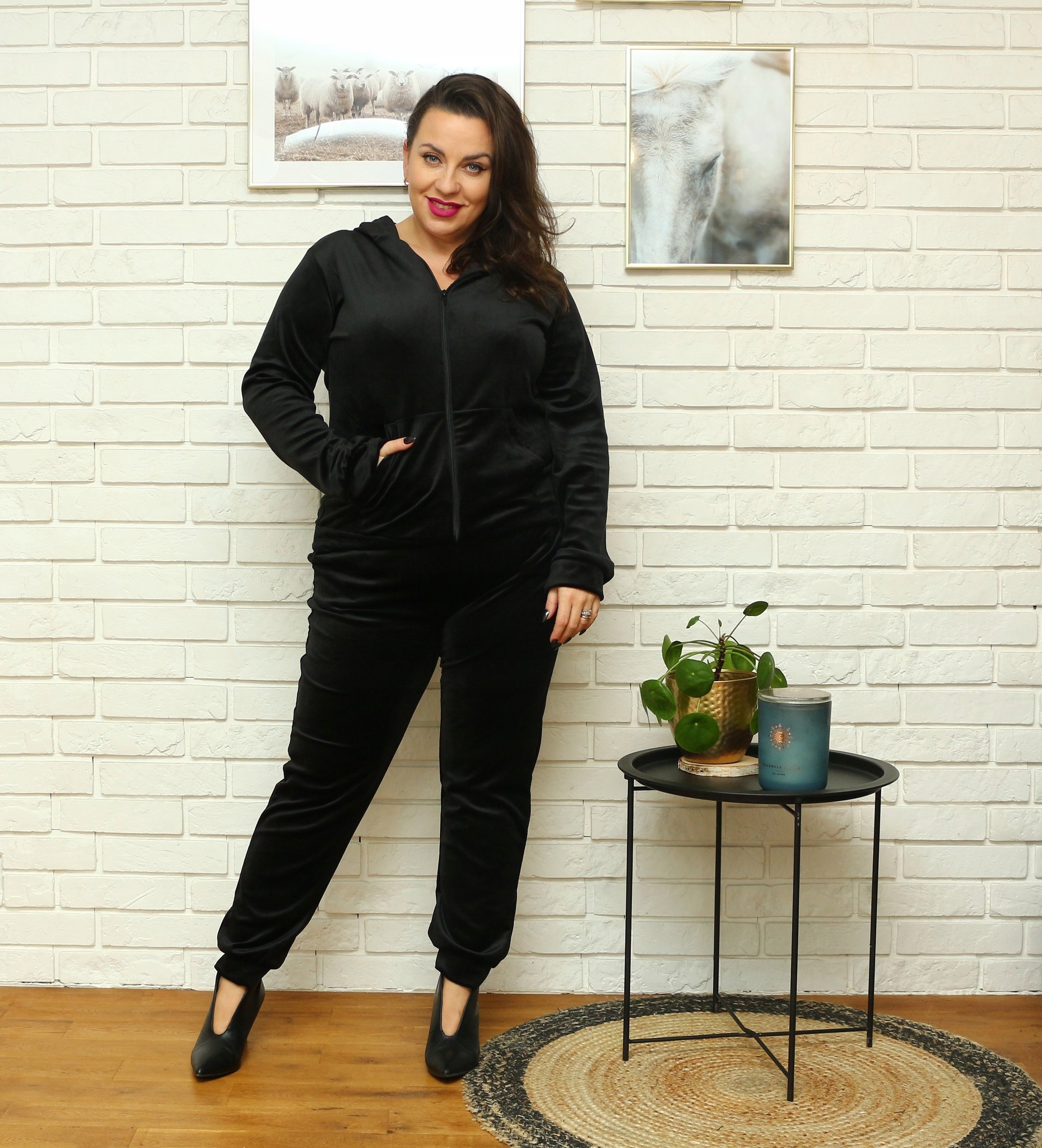 

Komplet dresowy Plus Size r. XXL czarny