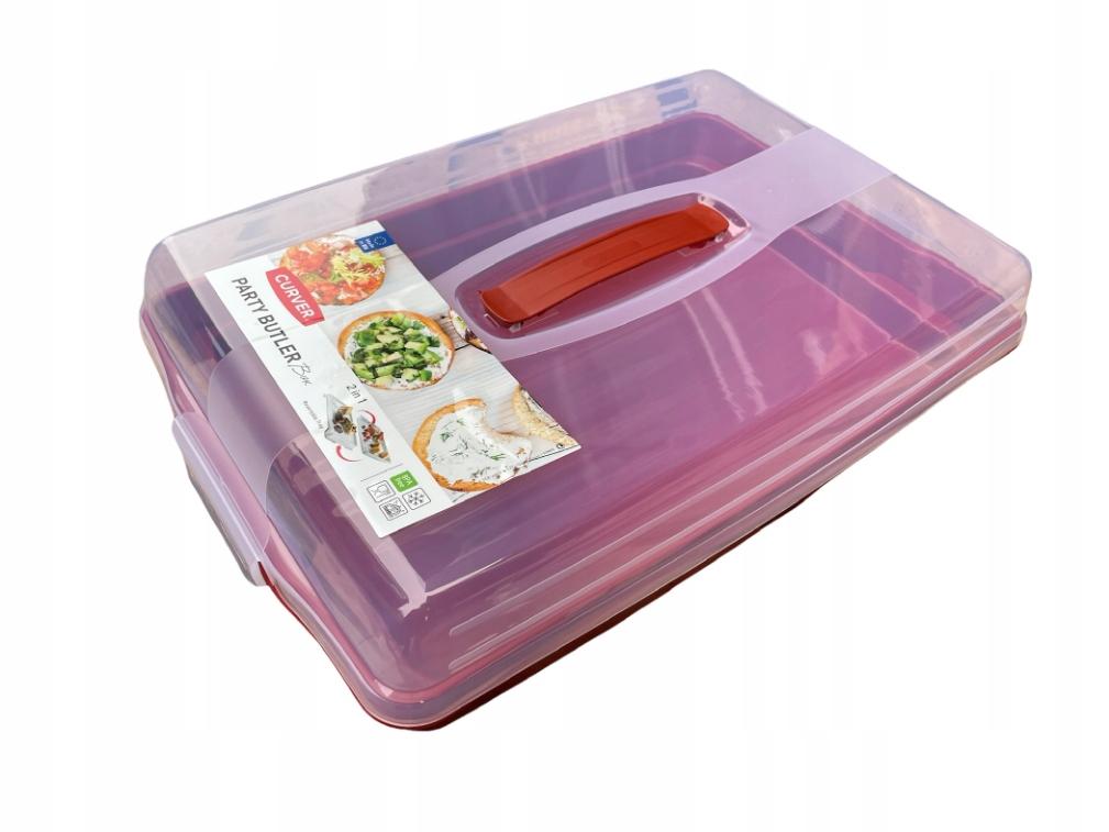 

Curver Pojemnik Na Ciasto czerwony dwupoziomowy