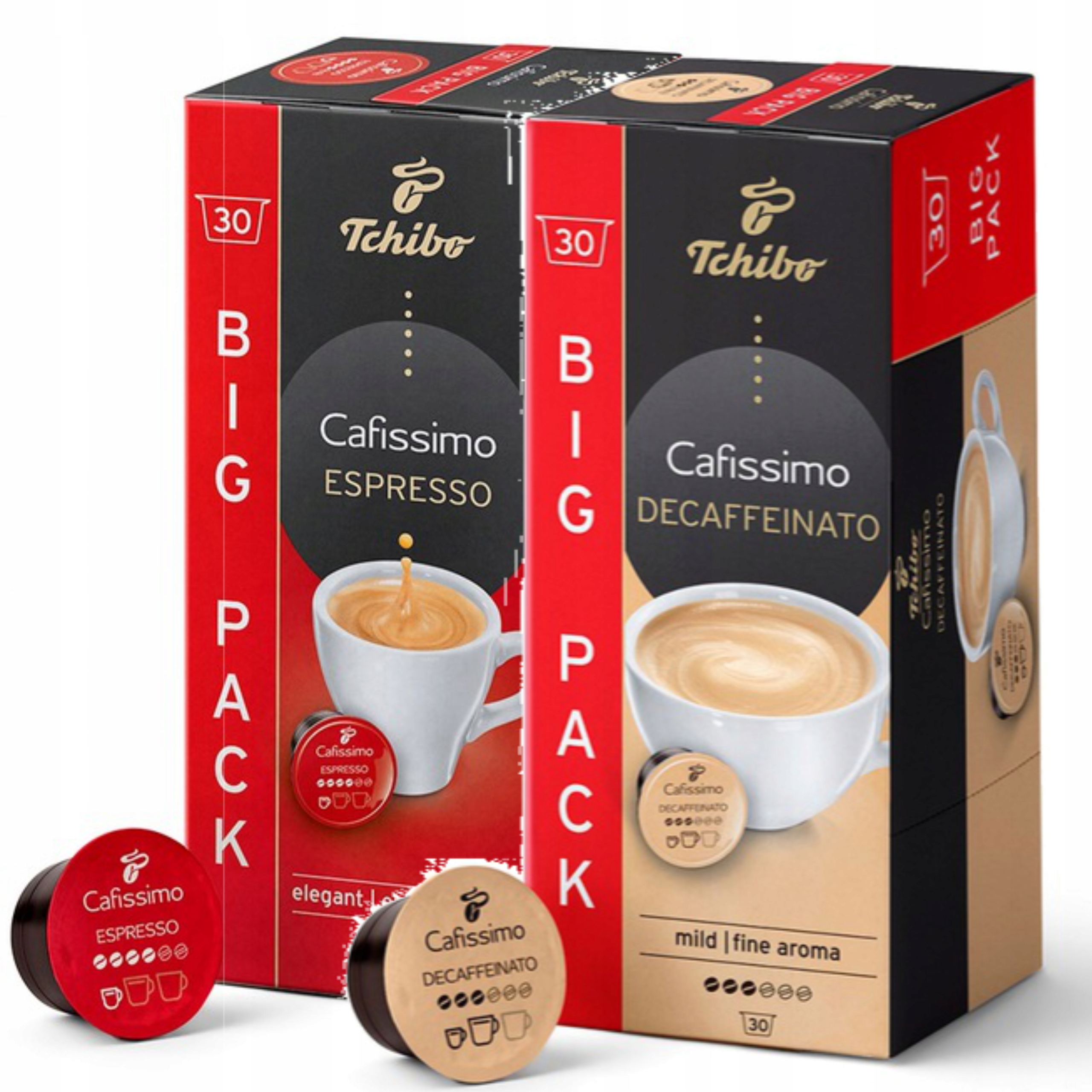 Tchibo Cafissimo Espresso Elegant Aroma Kawa 30Kaps /Bezkofeinowa 30Kaps