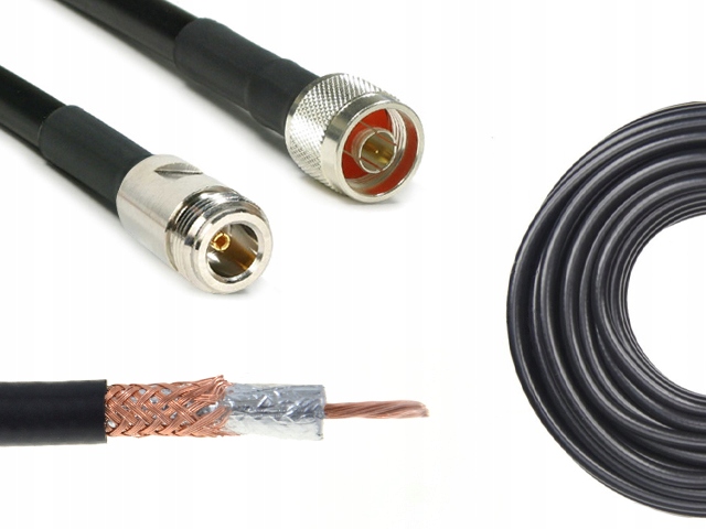 

Konektor Antenowy 10m Wtyki Nm Nż Przewód SRF240