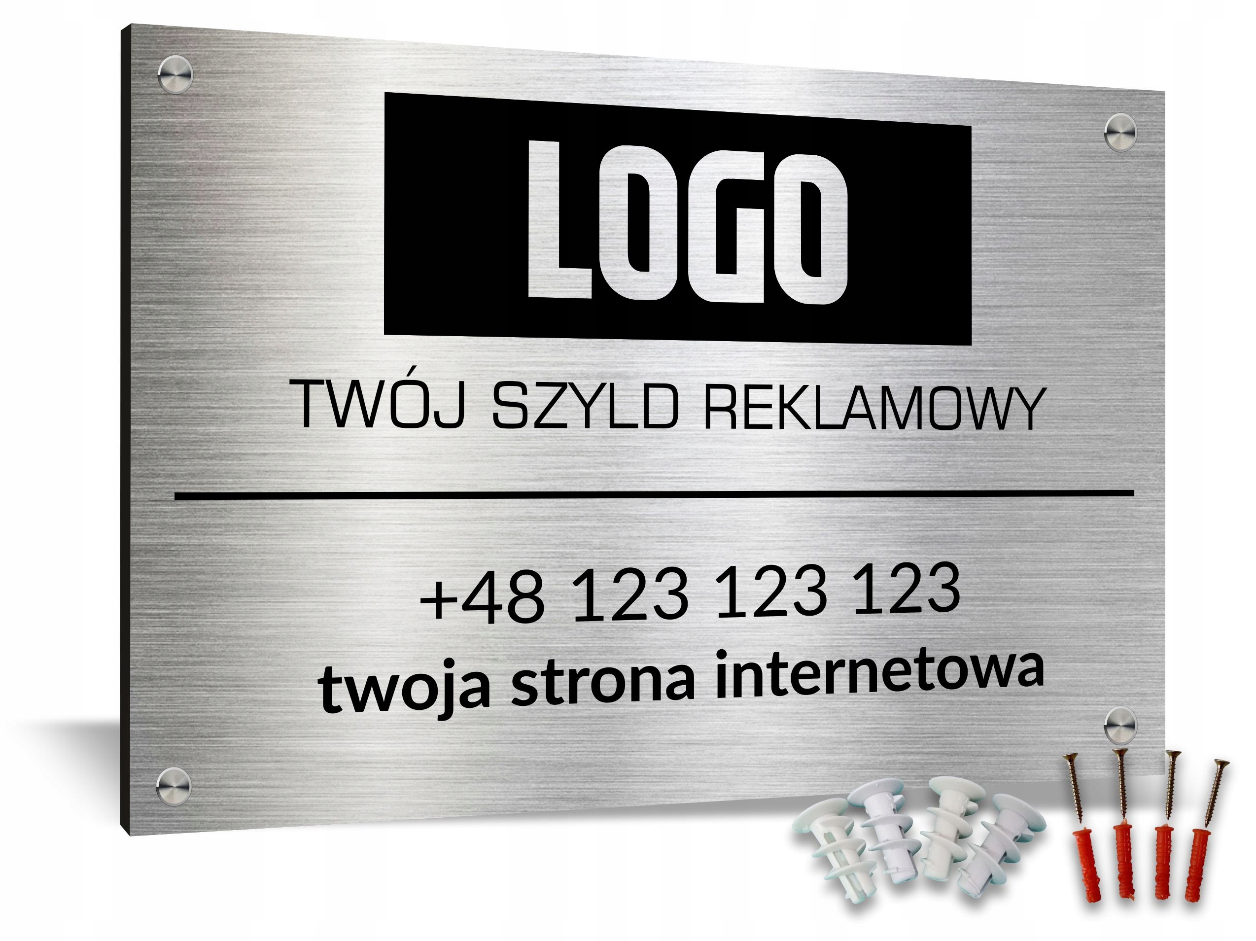 

Szyld Tabliczka Tablica z nazwą Logo Druk Uv 80x60