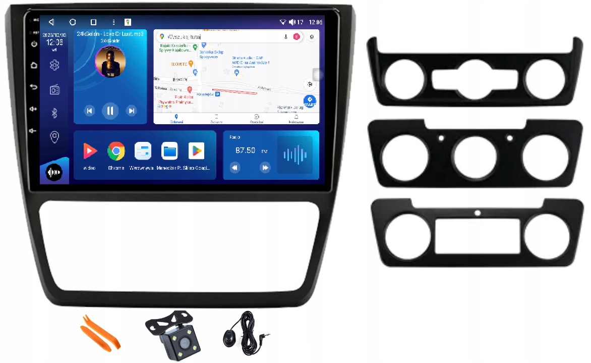 Rádio Android Navigácia Qled Carplay Lte 128GB Gps Dsp Škoda Yeti 09-14