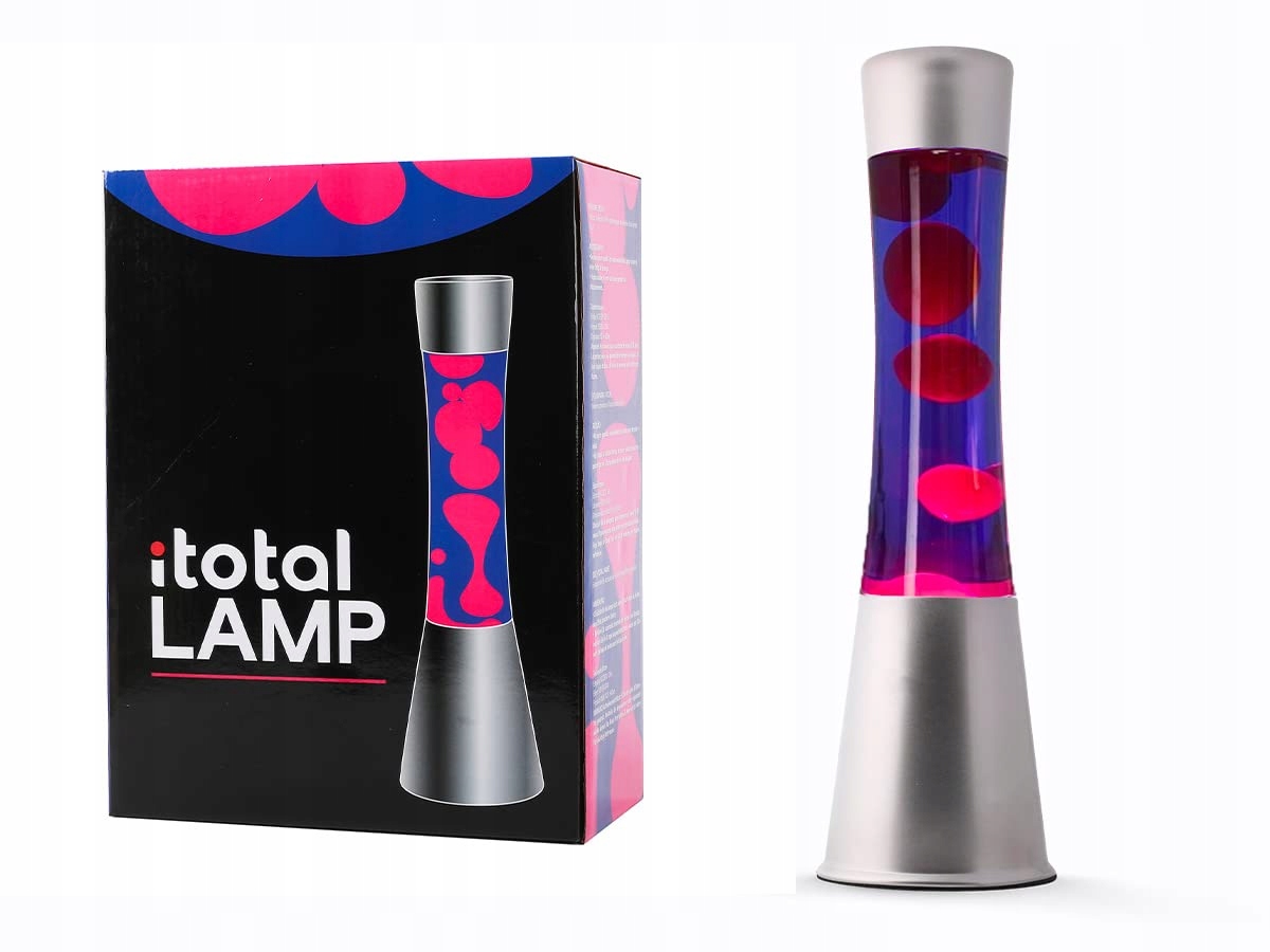 Lávová lampa magma Lava Lawa XL2348 Stříbrná Fialová magmatická 40 cm I