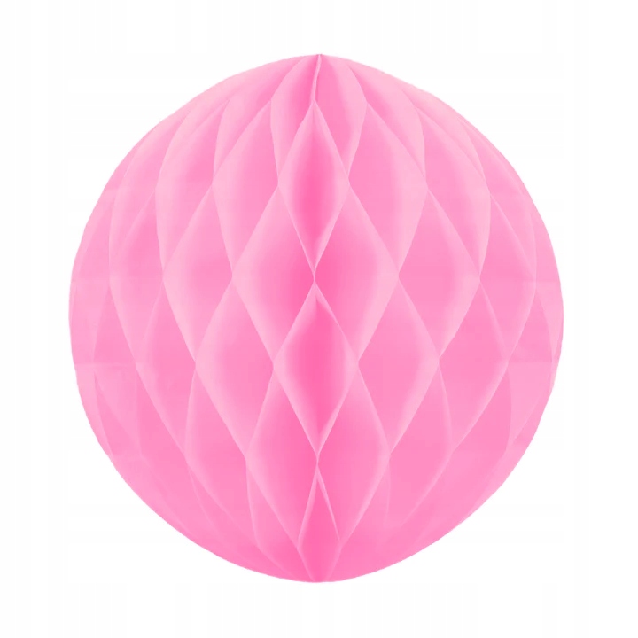 

Kula bibułowa Honeycomb różowa 20 cm