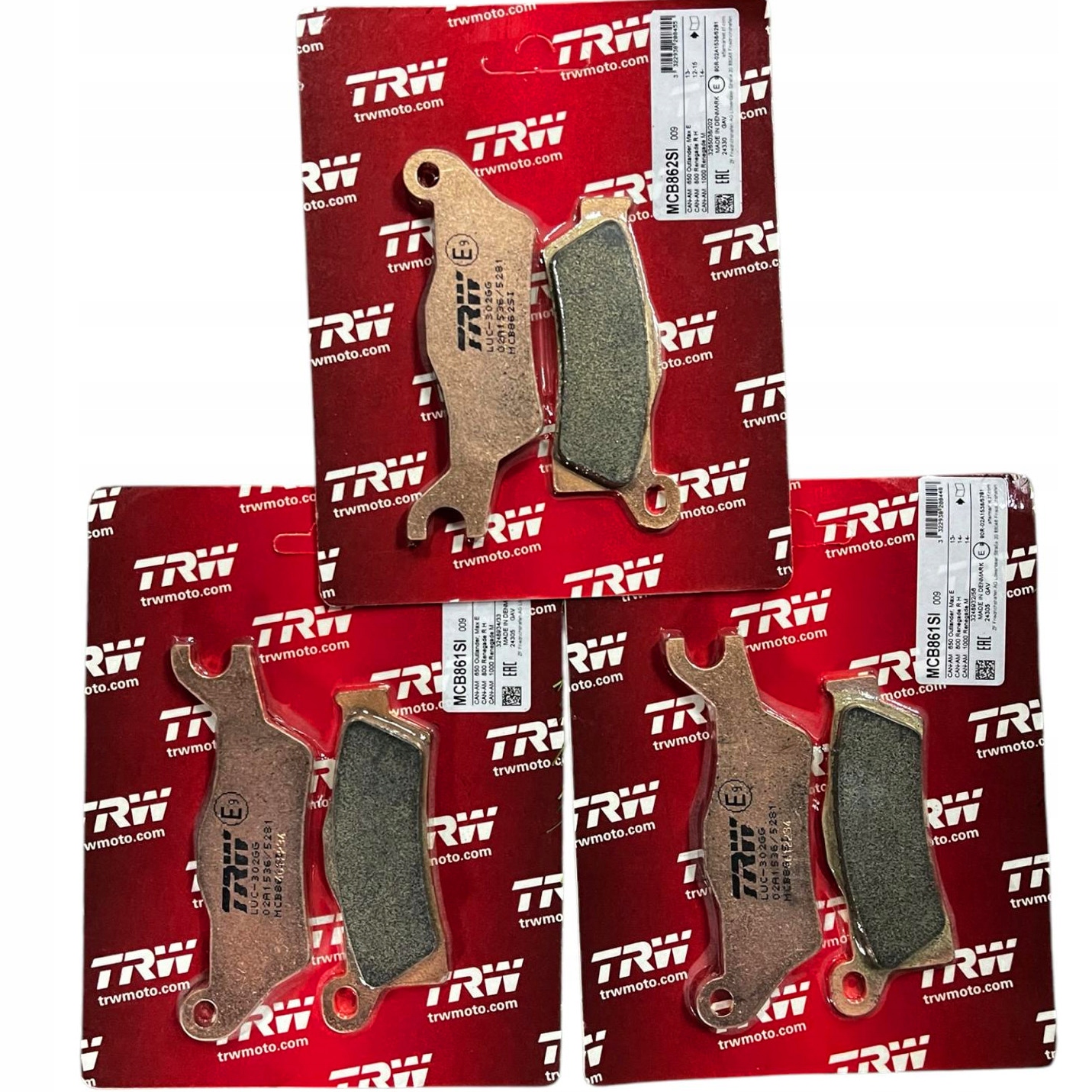 brzdové doštičky Trw Can-Am Outlander Renegade 450 500 800 1000 G2 Predná časť+T