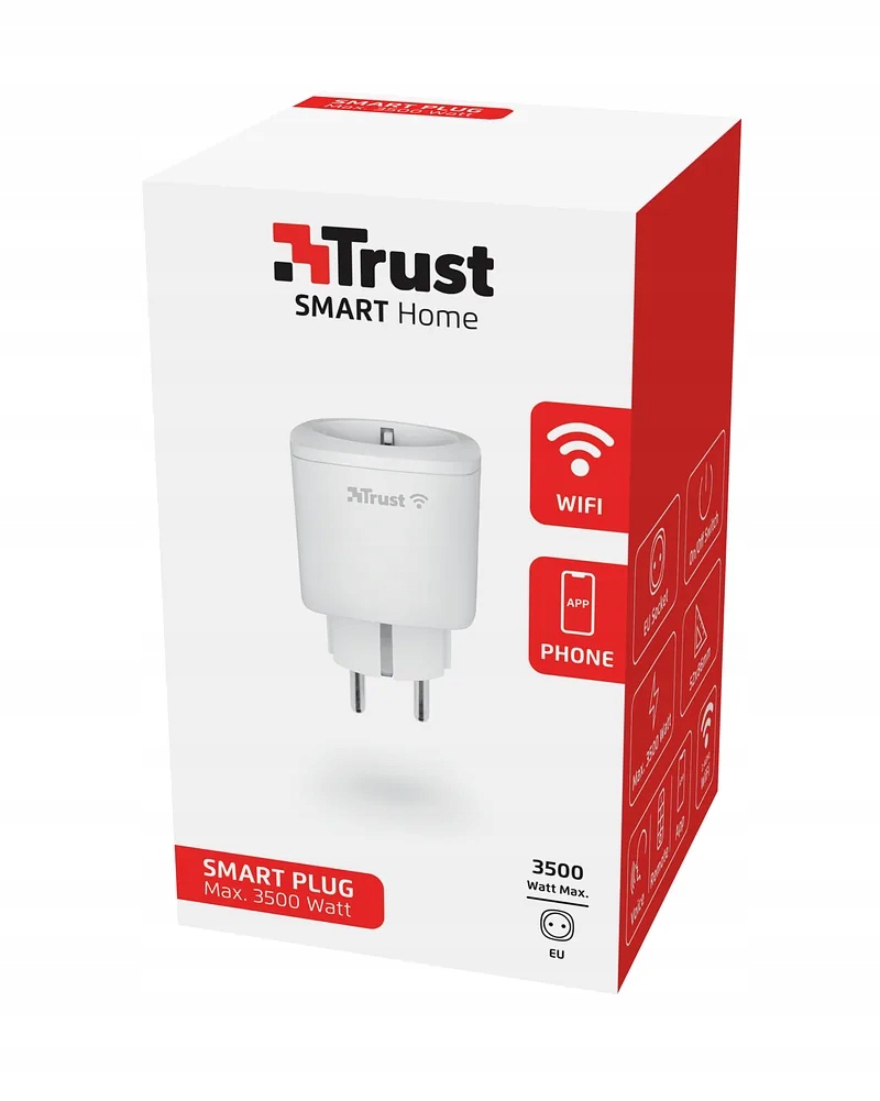 2 x Trust 71289 zásuvka WiFi Inteligentní Home Alexa Google Home Tuya