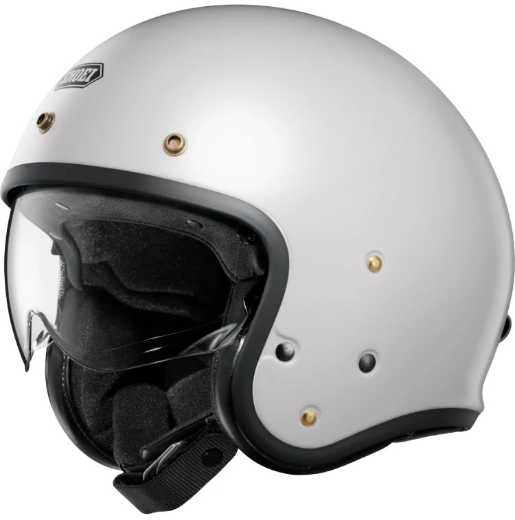 Shoei J.O2 Biela Motocyklová Prilba Otvorená Je Biela