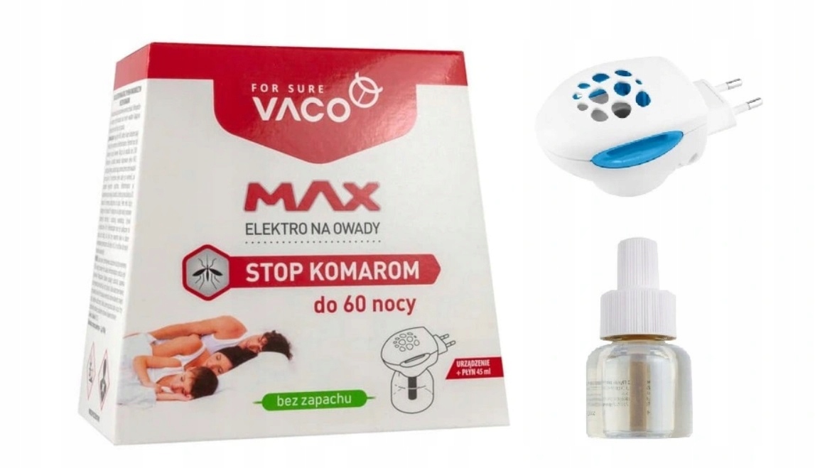 

Vaco Elektro Na Komary Max + Płyn 45ml