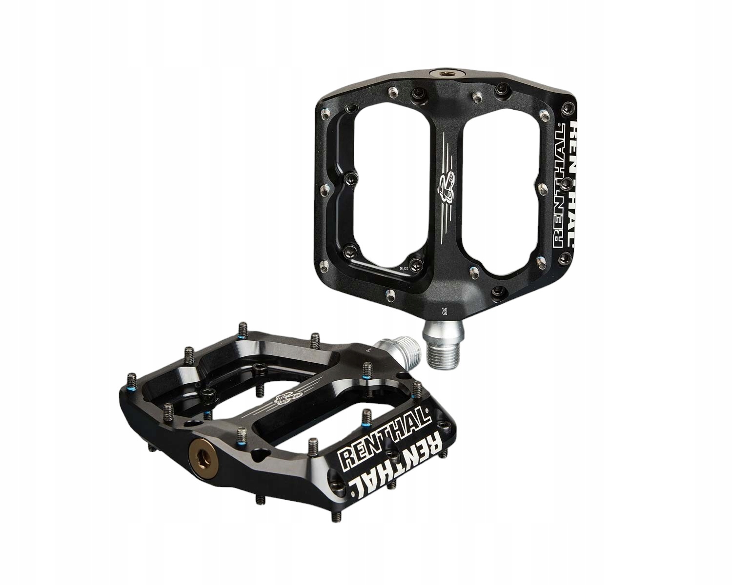 Pedały platformowe Renthal Revo-f Flat Pedals Black Dh Fr Enduro Dirt