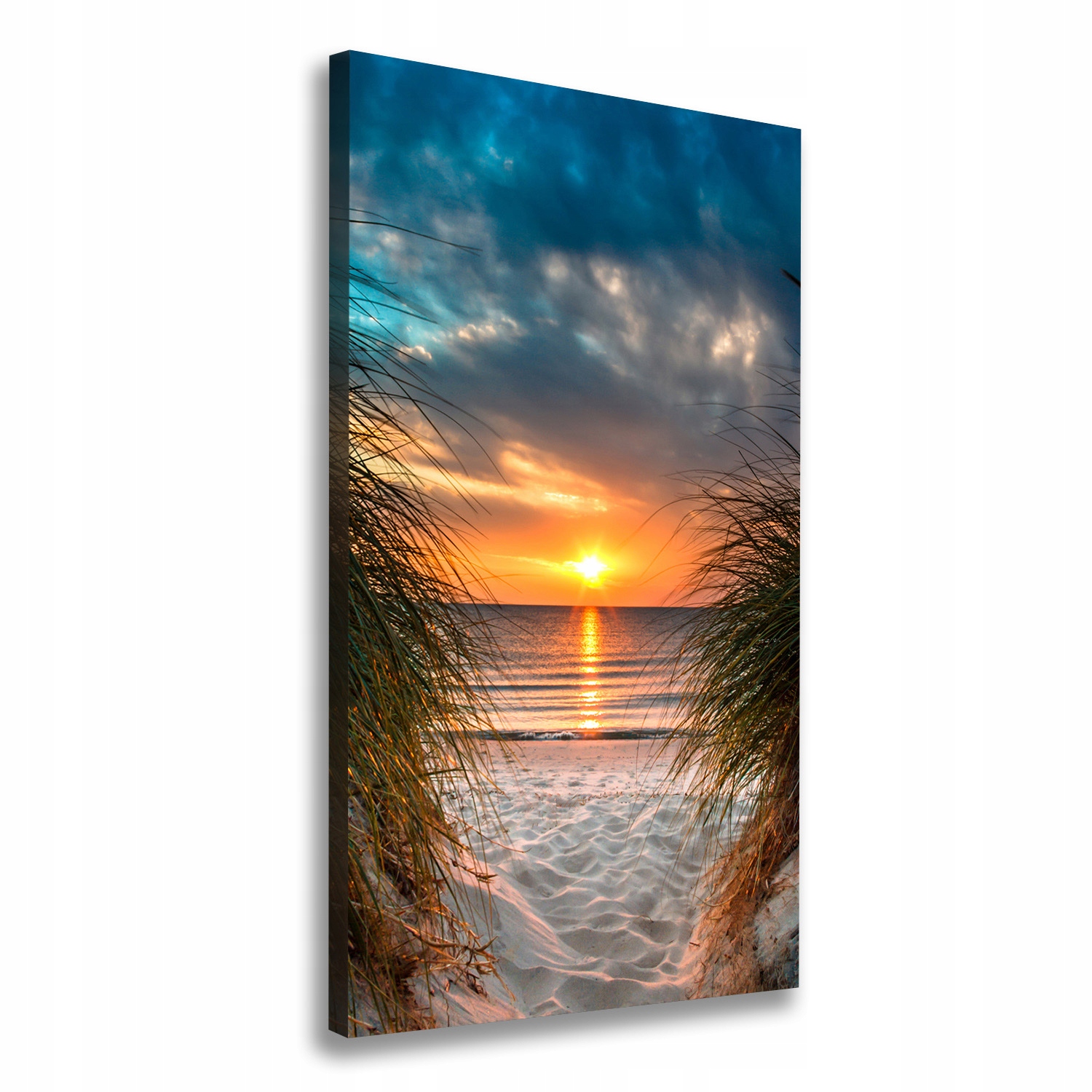 

Foto obraz na płótnie Zachód słońca morze 50x100cm