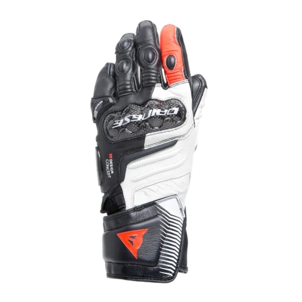 Motocyklové Kožené Rukavice Dainese Carbon 4 Long Lady Biele veľ S
