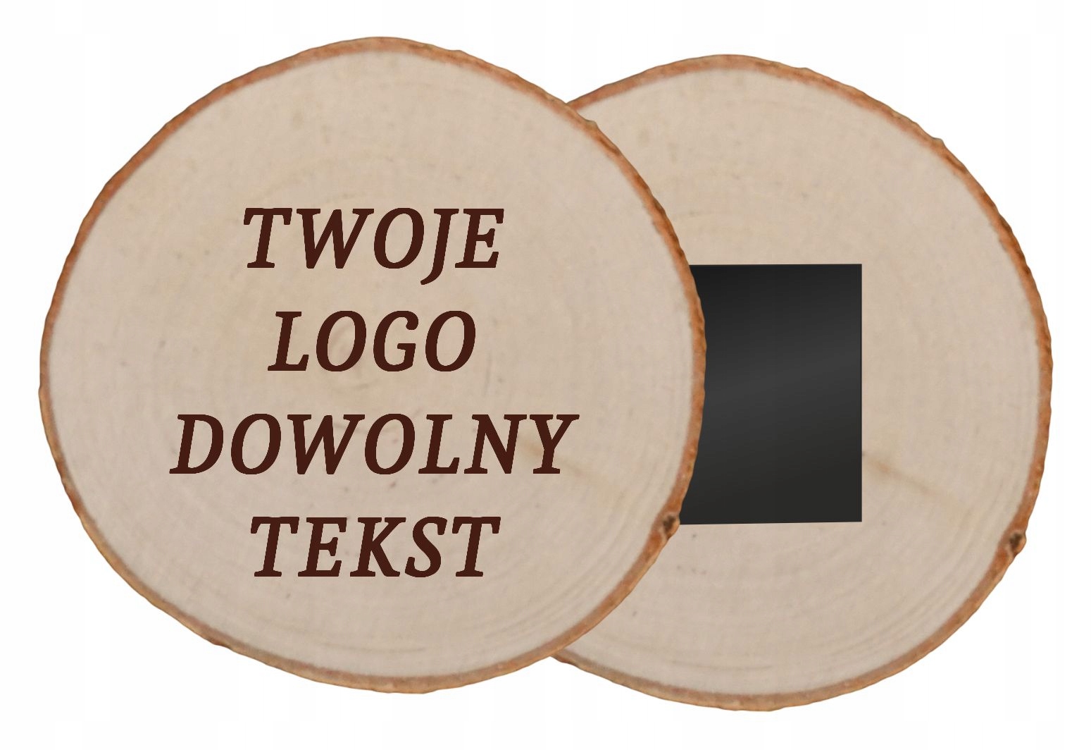 

Magnes z grawerem z Twoim Logo Dowolny Napis