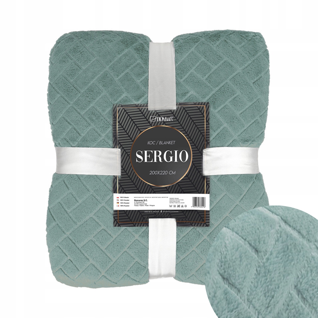 

Duży Koc Na Łóżko Pled Narzuta Miękki 200x220 CM