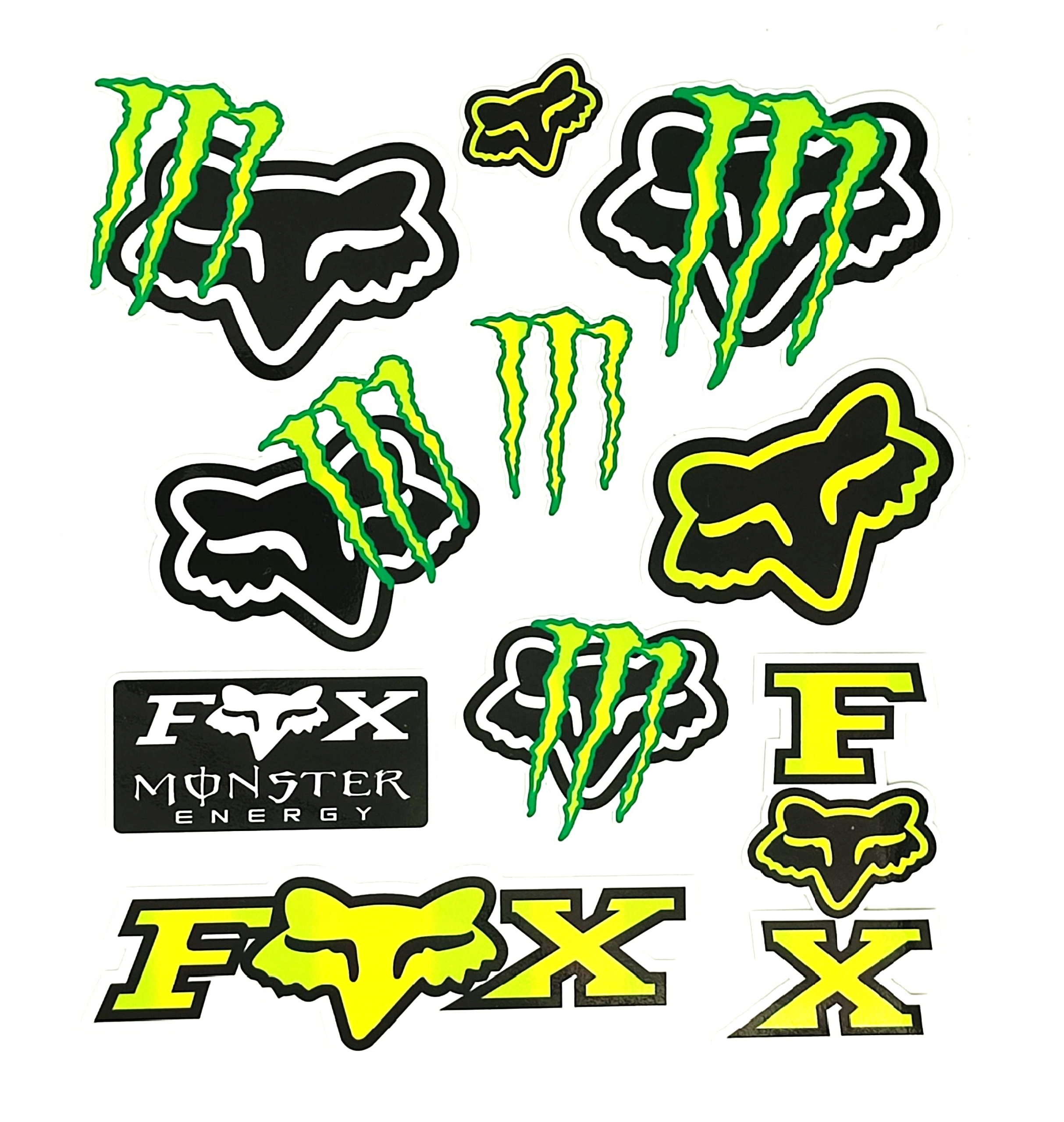 

Naklejki Na Motor Motocykl Monster Fox Zestaw