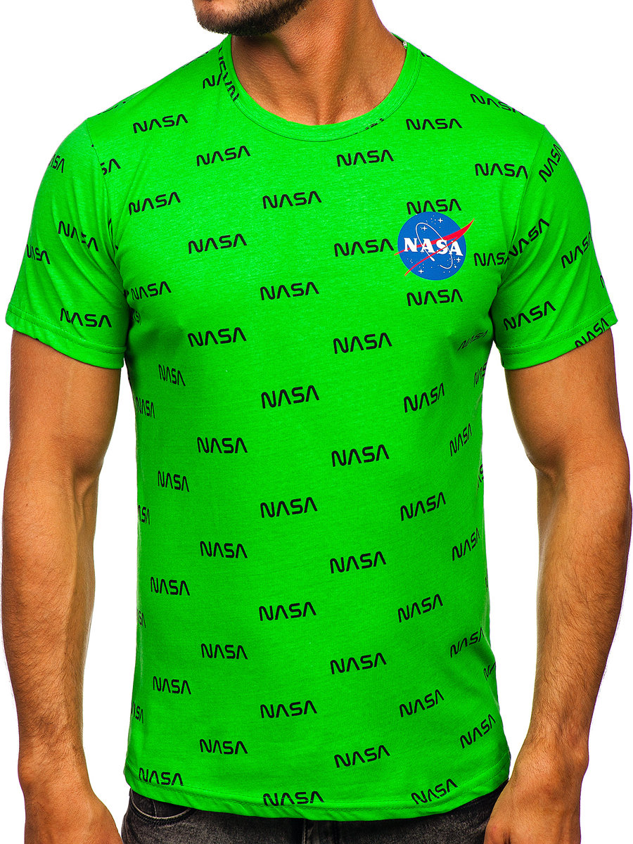 

T-shirt Męski Z Nadrukiem Zielony 14950 Denley_l