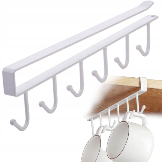 WIESZAK KUCHENNY BEZ WIERCENIA PODSZAFKOWY UCHWYT DO KUCHNI DZWI SZAFKI Kod producenta ORGANIZER HACZYK Ścierki kuchenne