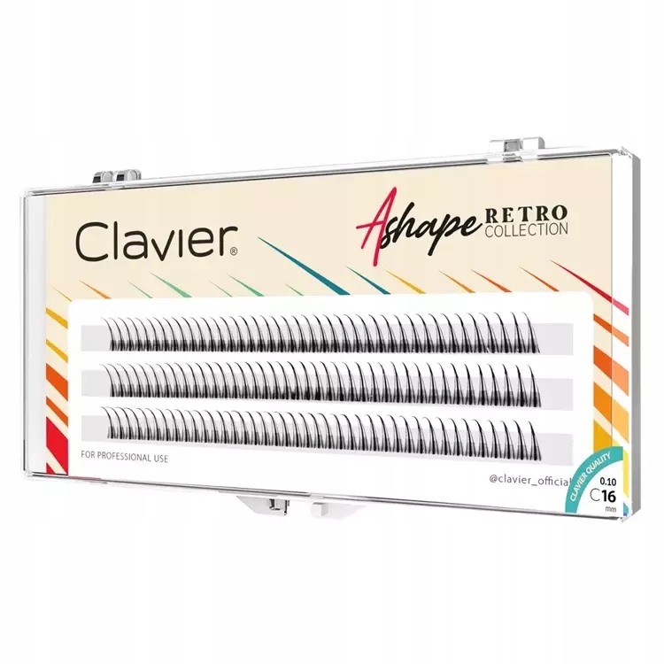 

Clavier Kępki Rzęs A Shape Retro 16 mm skręt C
