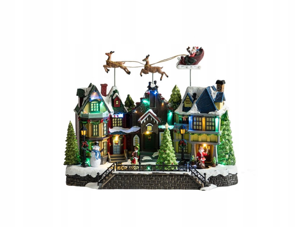 Pohyblivá scéna s lietajúcimi saňami, 39 cm