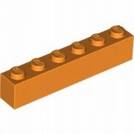 

Lego Belka 1x6 pomarańczowy 3009