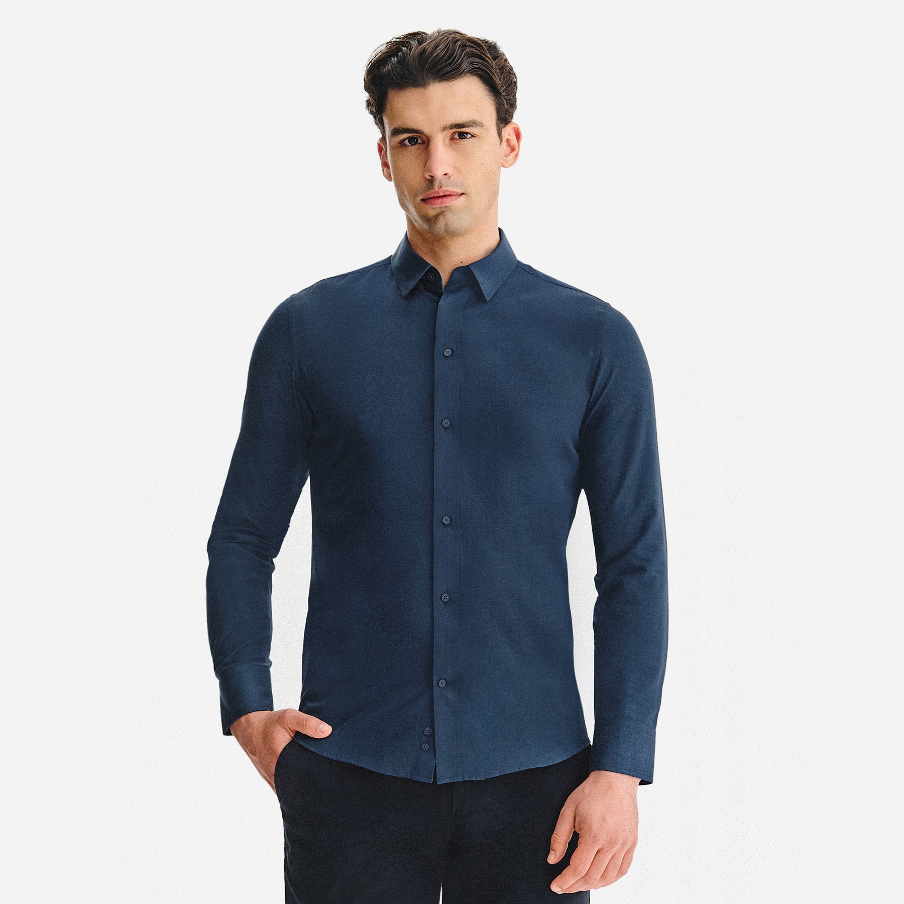 Elegantní pánská košile v tmavě modré barvě Pako Lorente vel 3XL