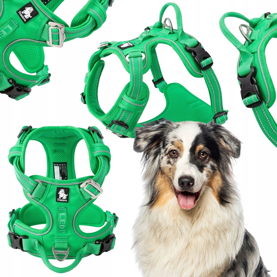 Levně Nastavitelné Postroje Pro Psa Truelove Front Line Premium Silné Zelené L