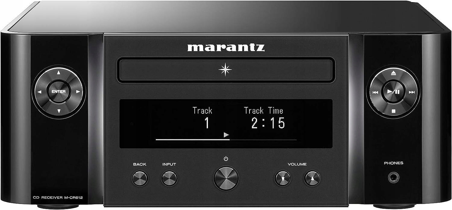 Marantz MCR612 Melody X czarny amplituner stereo z CD i Wi-Fi