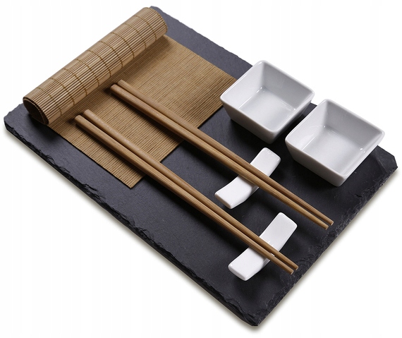 Levně Set Na Sushi kamenná deska pro 2 osoby