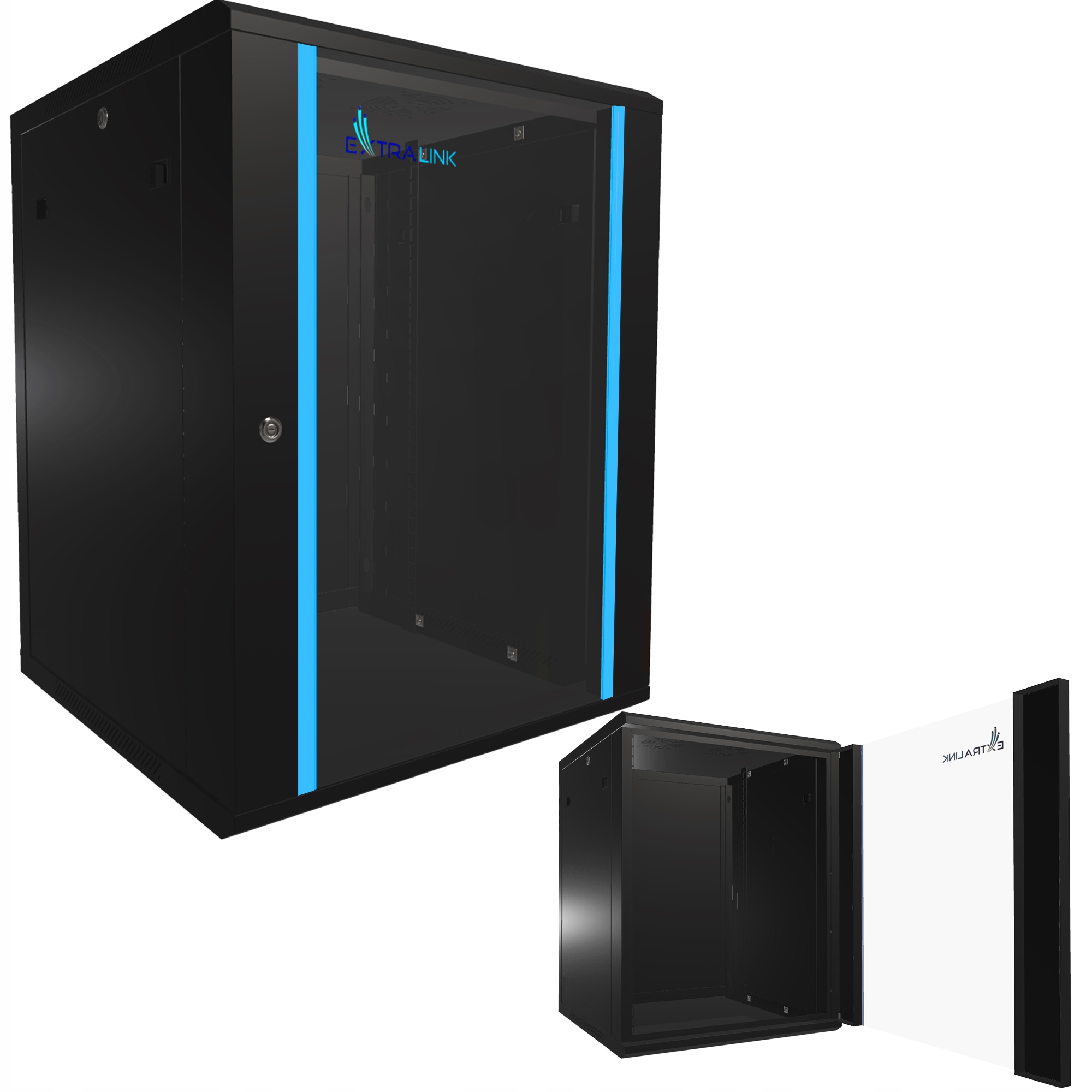 Szafa rack 19 15U Extralink 60x60 cm