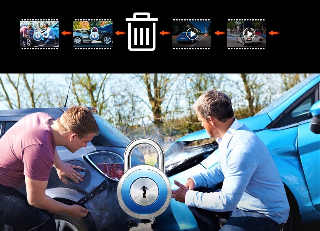 VANTRUE N2S REJESTRATOR 2CH 2,5K/FHD GPS + ACC + VANTRUE 128GB Komunikacja GPS