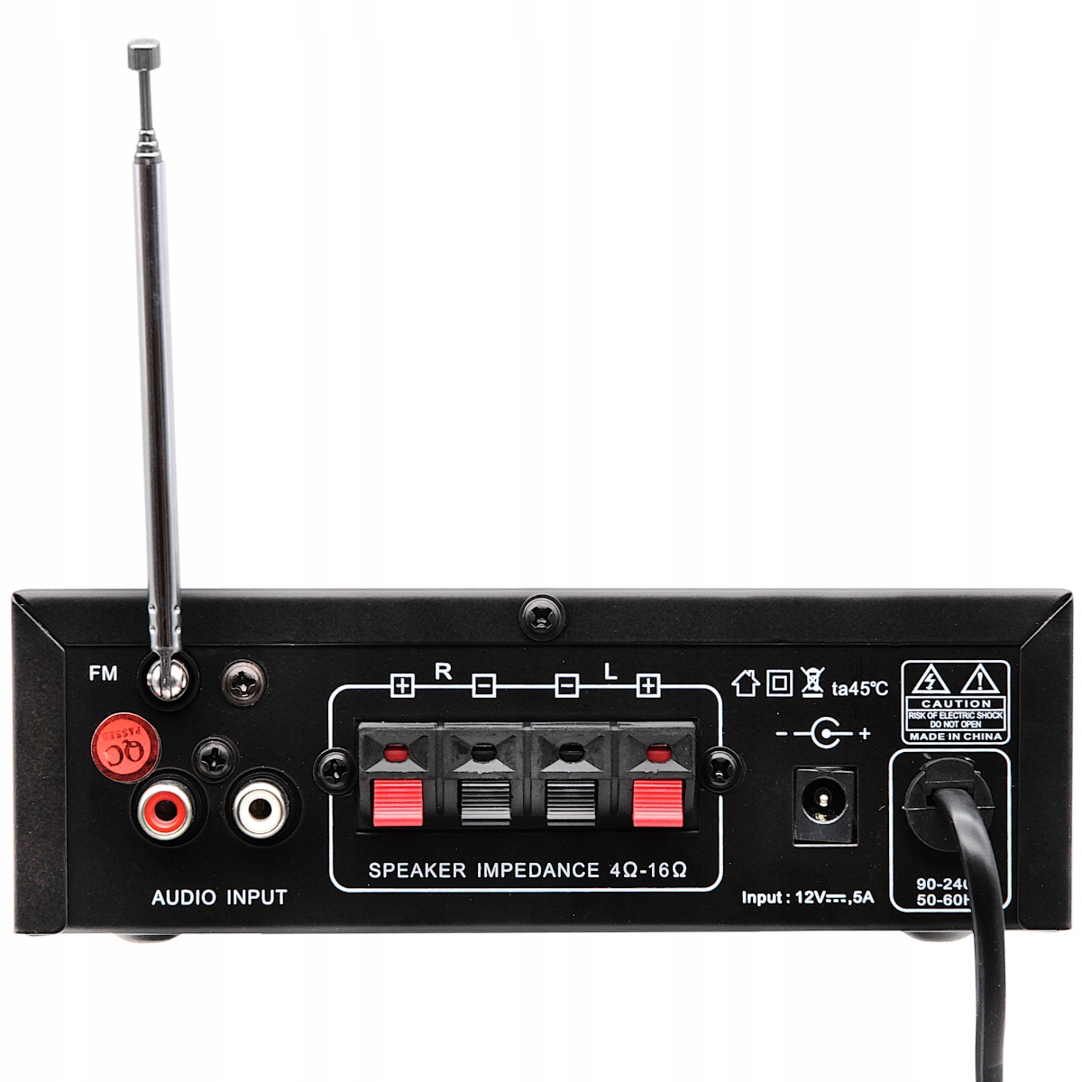 2 KANAŁOWY MOCNY WZMACNIACZ AUDIO BLUETOOTH 5.0 RADIO FM USB SD RCA PILOT Kod producenta T2