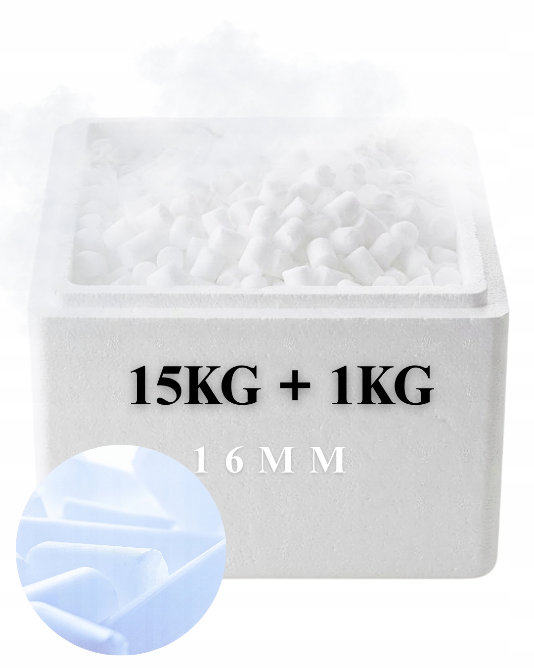 Suchy Lód Na Impreze Urodziny Transp 16 MM 15 Kg 1KG Thermobox
