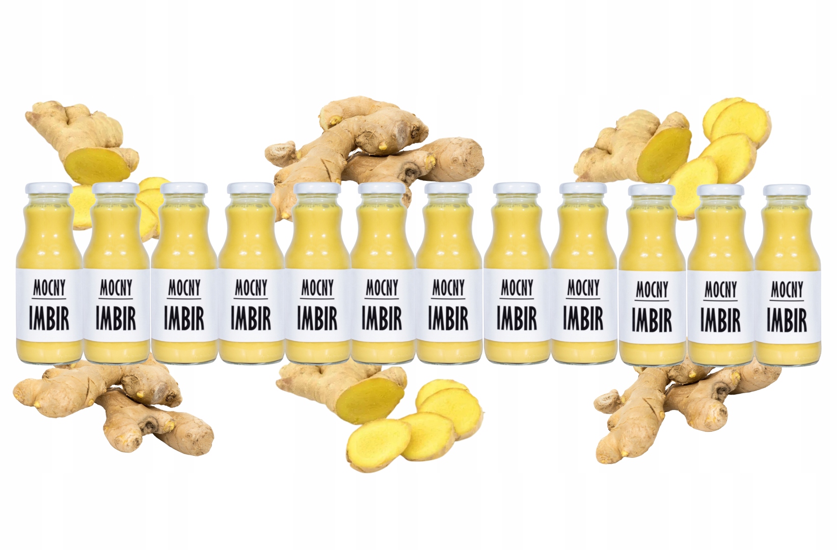 Sok Imbirowy 100% z imbiru Tłoczony Nfc Naturalny Bez Cukru 12x240ml